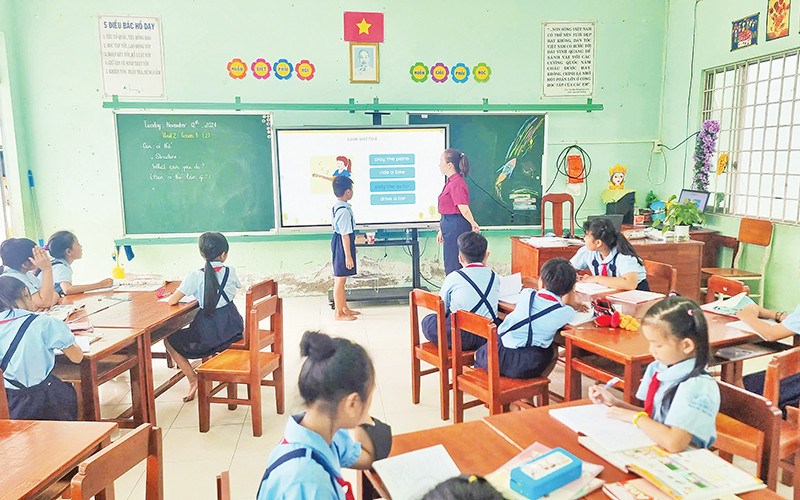 Trường Tiểu học Nhơn Phú C tiên phong ứng dụng công nghệ thông tin nâng cao chất lượng giáo dục